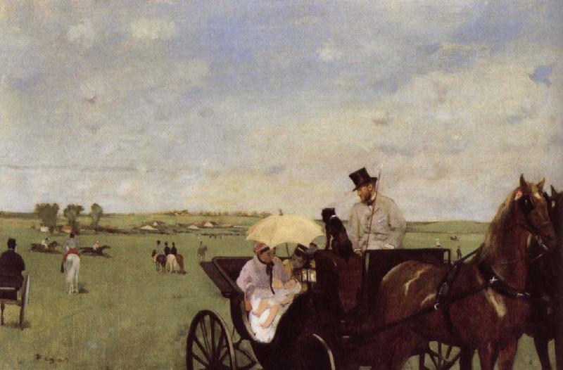 Edgar Degas A Carriage at the Races oil painting image